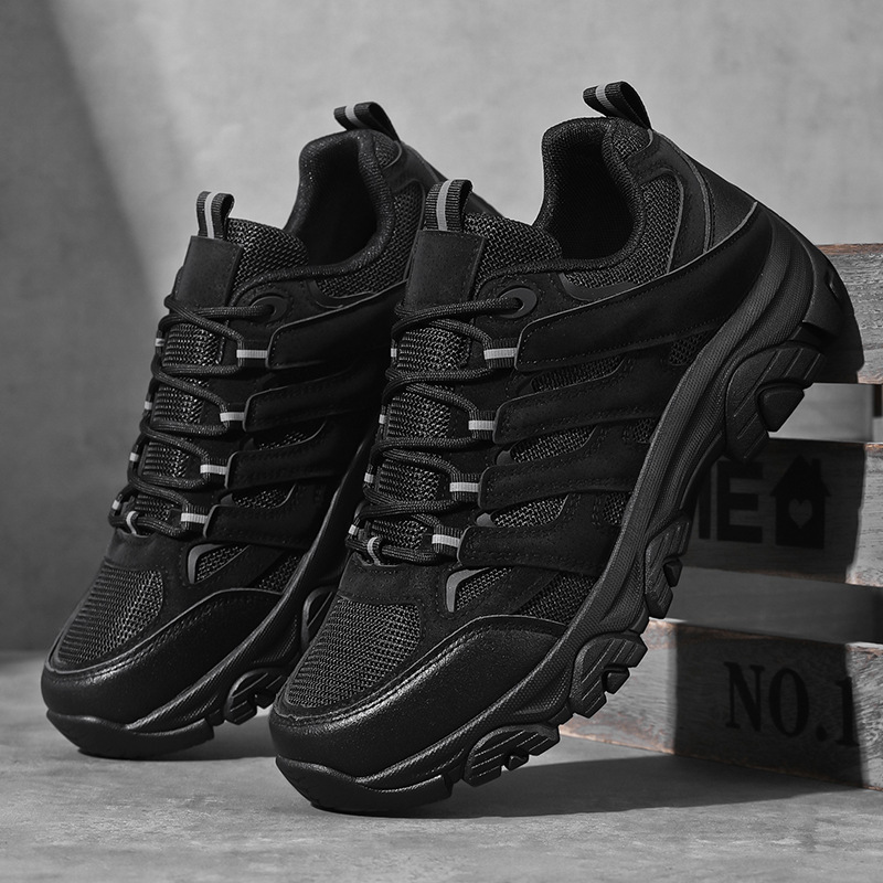 New Men's Mesh Fashionable Men's Shoes Spring and Summer Breathable Non-slip Wear-resistant Casual Outdoor Leisure Sports Hiking Shoes