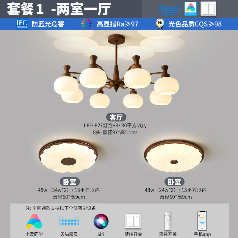 Package 1-two bedrooms and one living room (full spectrum eye protection)