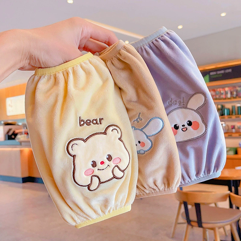 3-12 лет для девочек рукава 2024 зимний новый ребенок противообрастание и защита от грязи рукава