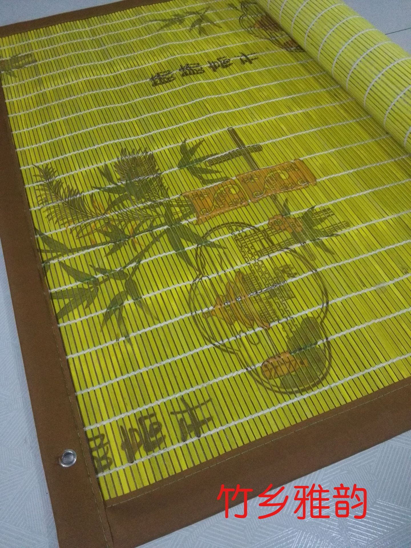 5ZV7 Wholesale Summer Encrypted Bamboo Curtain for Home Door, New Style with Net Hanging Curtain, Mosquito and Fly Proof, Sunshade, Ventilation