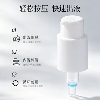 定制4牙尖嘴乳液泵24牙PP半罩粉泵按压泵白色按压乳液泵