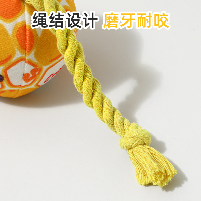 Bola de juguete para perros transfronteriza, interacción de sonido de felpa, resistencia a la mordedura y olfateo, acompañar a perros pequeños y medianos para aliviar el aburrimiento, entrenar juguetes para mascotas