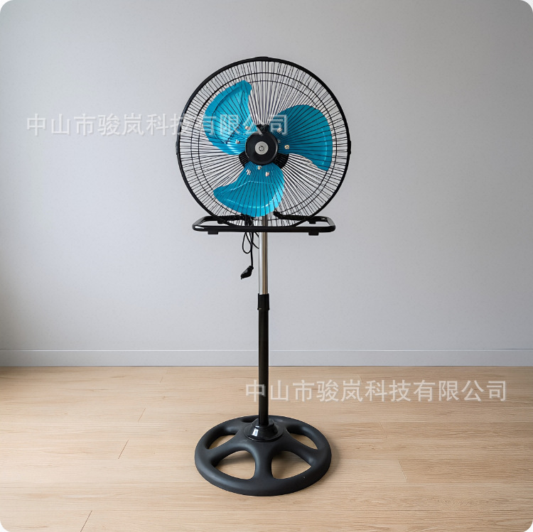 ventilador eléctrico ventilador eléctrico ventilador de piso doméstico dormitorio ventilador de tono ligero ventilador mecánico agitando la cabeza de tiempo vertical transfronterizo image 18