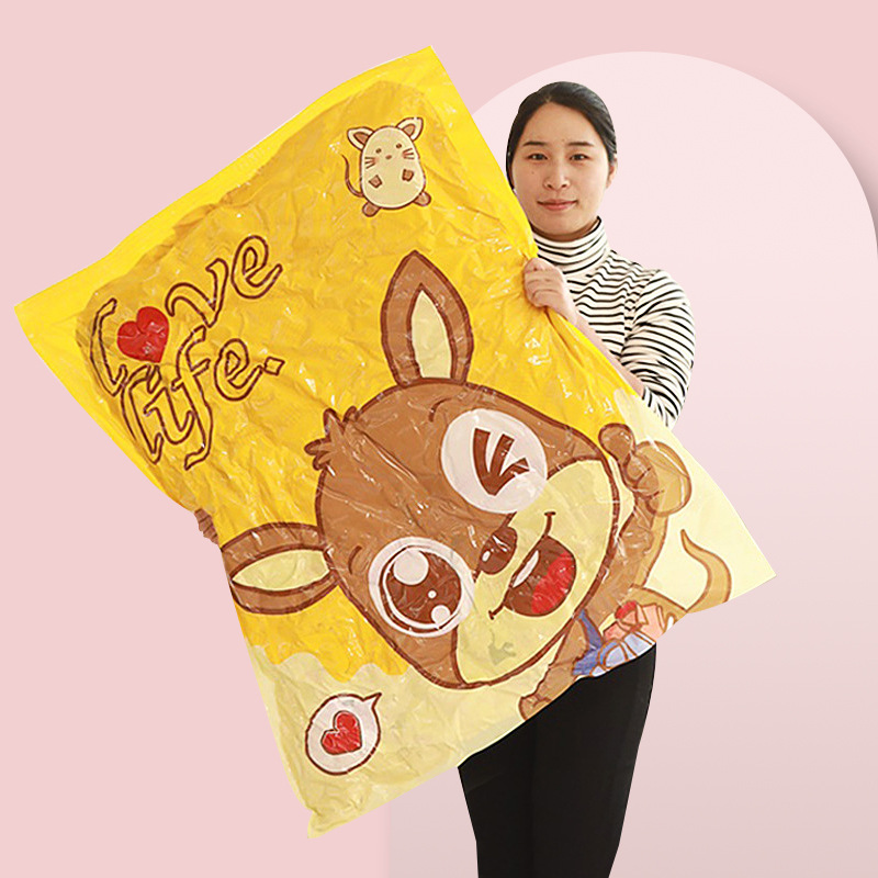 Bolsa de compresión de vacío transfronteriza bolsa de almacenamiento de edredón grande ropa de bombeo de aire del hogar bolsa de organización