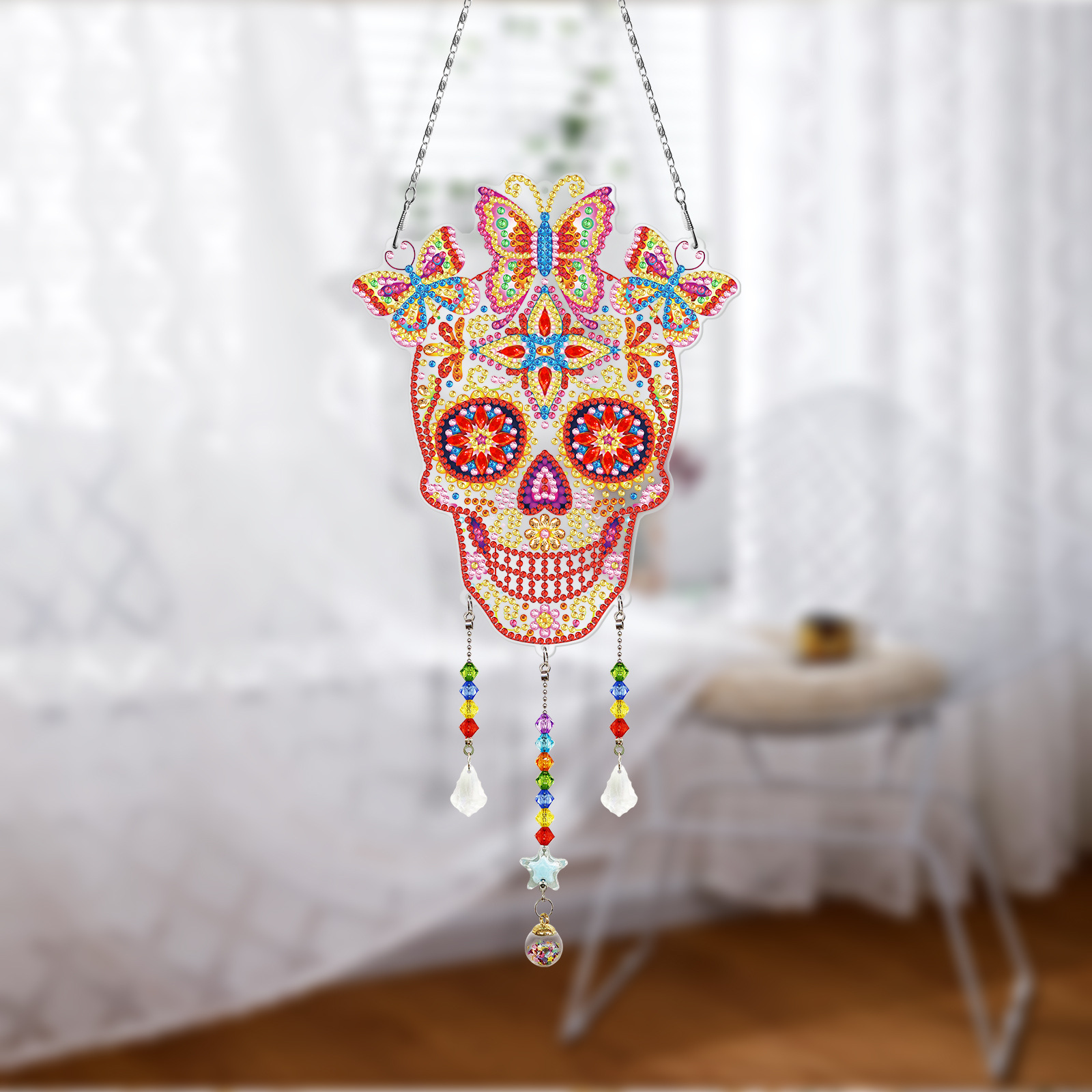 Accesorios para pintura de diamantes, adornos colgantes DIY, bordados de diamantes de imitación hechos a mano, cuadros colgantes de PVC, pinturas decorativas con cuentas, disponibles para distribución y venta al por mayor.