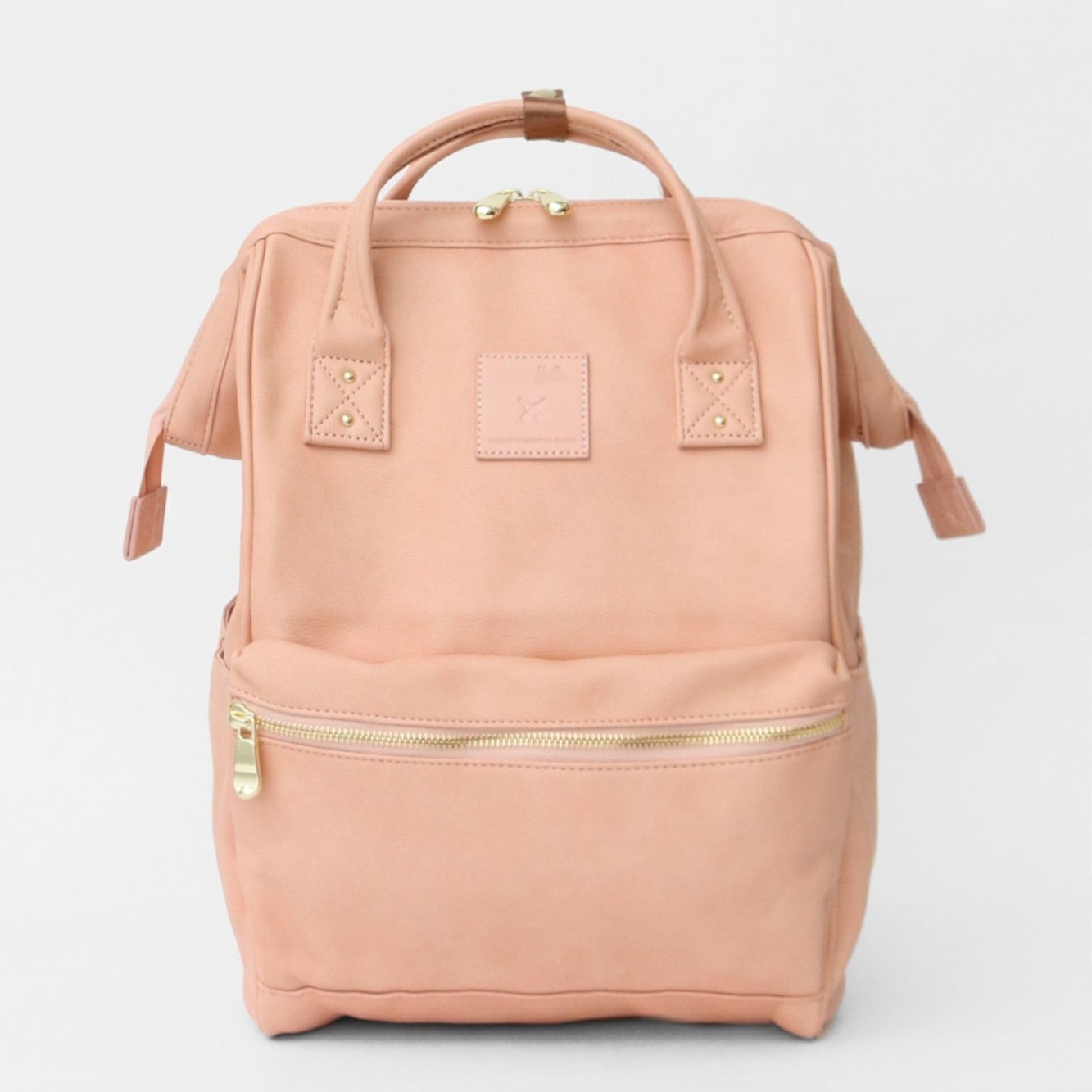 日本乐天双肩包口金包PU皮革商务通勤旅行背包男女bags中古出走包|ru