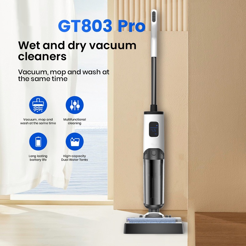 [Cross-Border New Product] Floor Scrubber, Suction, Mopping and Washing All-In-One Machine, Household Wireless Sweeping and Mopping Automatic Cleaning Three-In-One