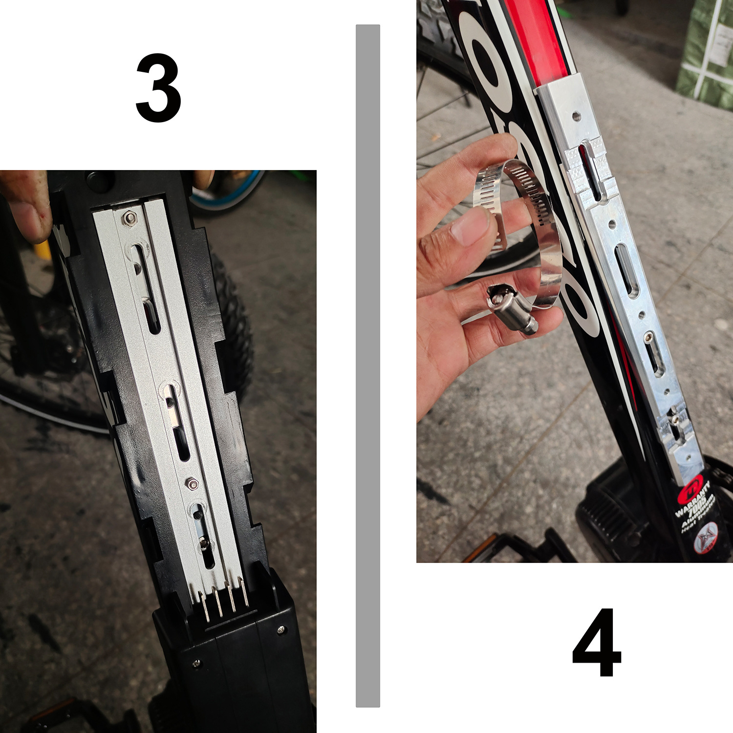 Electric Bicycle Lithium Battery Fixed Rail Sports Water Bottle Expansion Bracket with Hailong Parrot Tiger Shark