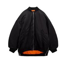 TAOP&ZA早春新款女装立领棒球服棉衣加大码飞行员夹克外套4432833