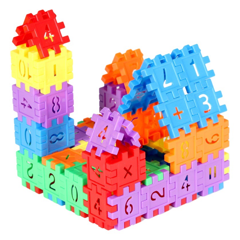 Juguetes educativos para niños bloques de construcción de casas grandes plug-in Digital de juguete jardín de infantes regalo de casa hecha a mano