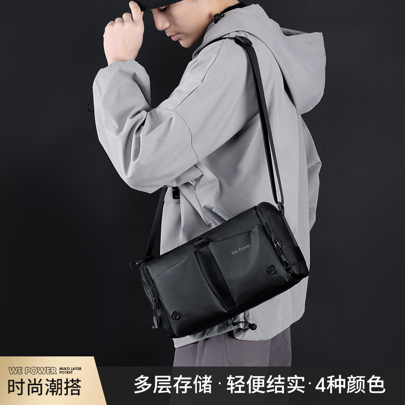 Wepower nueva marca de moda hombro bolsa de mensajero de los hombres casual espalda hombro bolsa de montar funcional bolsa de mensajero