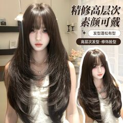 假发女网感氛围自然高层次修颜减龄蓬松氛围感刘海整顶假发全头套