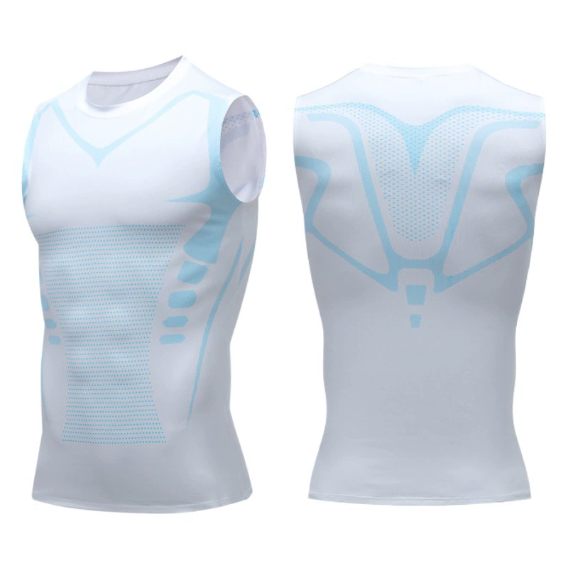 Плотный жилет Мужские баскетбольные спортивные колготки Тренировочный жилет в американском стиле, Быстросохнущий эластичный дышащий жилет с широкими плечами