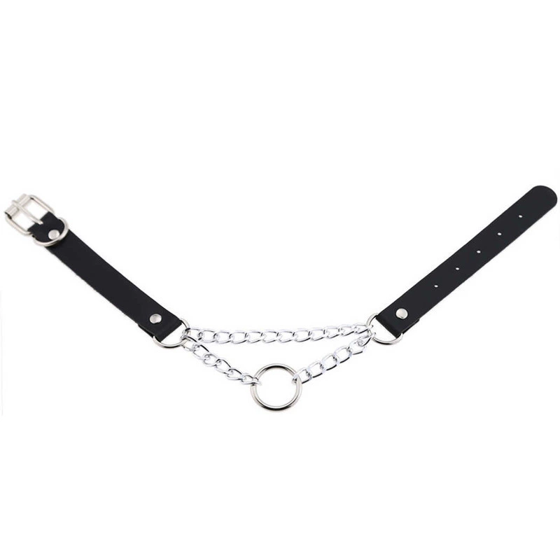 Fashionable polyurethane ring, choker, necklace, chain, European style, punk style