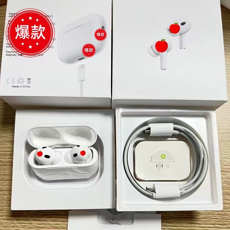 Cross-border Airpods 6th/7th/8th generation high-quality ANC noise-cancelling pro pop-up Bluetooth earphones suitable for Apple and Huawei Cross-border Airpods 6th/7th/8th generation high-quality ANC noise-cancelling pro pop-up Bluetooth earphones suitable for Apple and Huawei