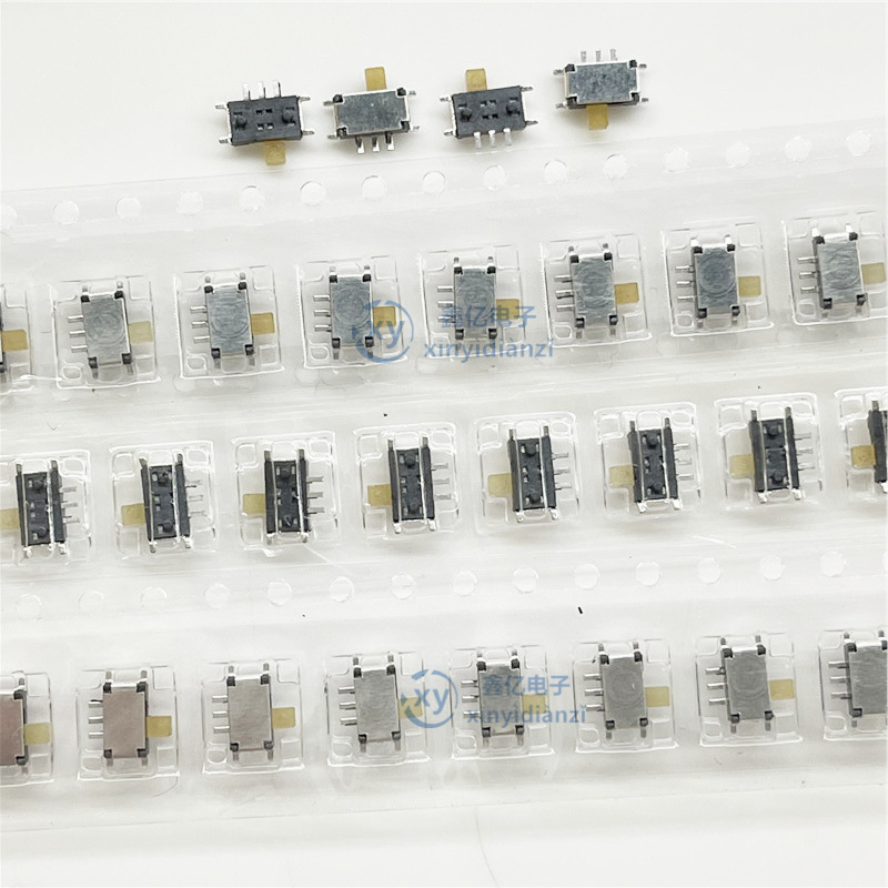 Mini Seven-pin Small Toggle SwitcH 1.5H Beige Handle PatcH Ultra-tHin Small Sliding SwitcH 5*2.75MM