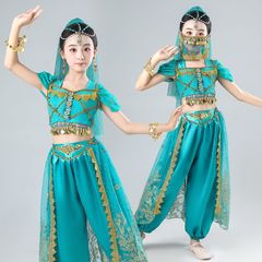 子供インドダンスパフォーマンス服プリンセスドレス西部地域ベリーダンス新疆民族舞踊パフォーマンス服