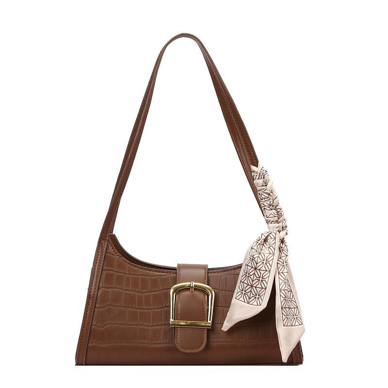 Luxury Niche Design Women's Handbag 2026 New Spring Versatile Fashion Single Shoulder Underarm Baguette Bag - Thumbnail 5