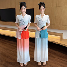 2025春夏新款中式复古采耳技师女足浴技师工作服国风足疗SPA工服