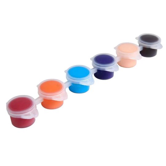 Factory Direct wholesale acrylic pigment strip non-toxic children's paint doll 12 colors diy stone painting small box 3ml
