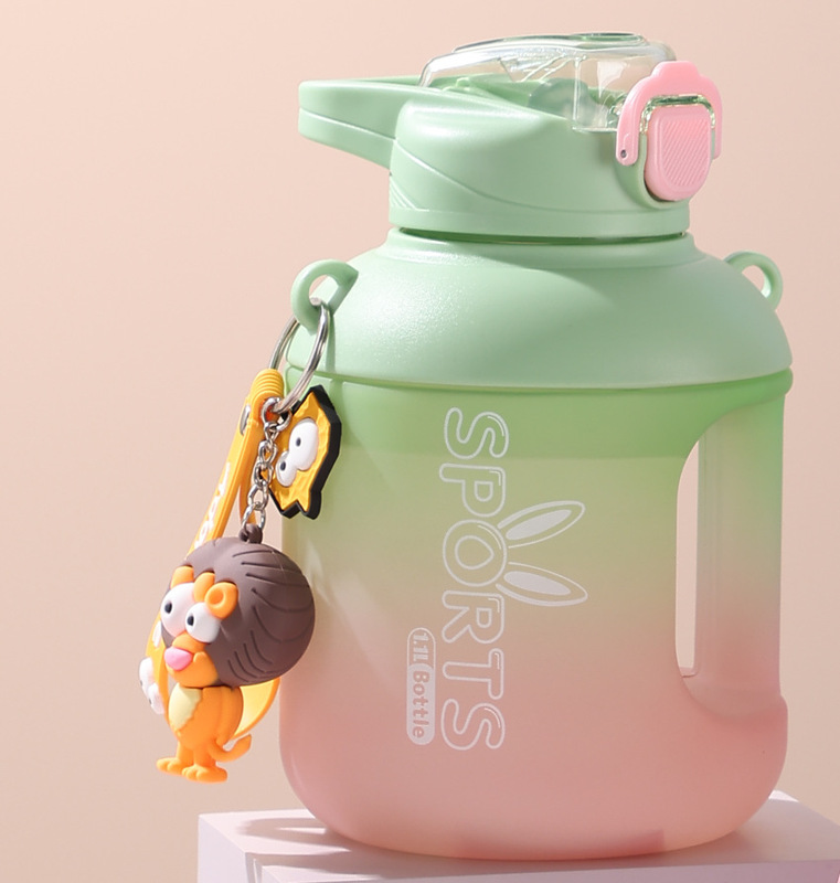 Large Capacity Water Cup Sports Student Kettle School Special Outdoor Portable Big Belly Cup Fitness Summer Ton Barrel Ton