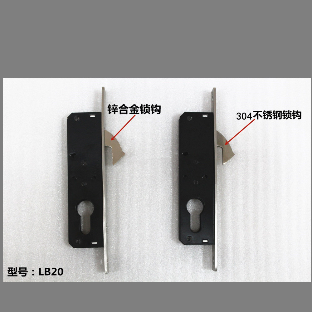 Cerradura de puerta corredera de acero inoxidable directa de fábrica cerradura de gancho de puerta de aleación de aluminio cerradura de puerta corredera mortaja gancho único puerta de hierro cerradura de puerta