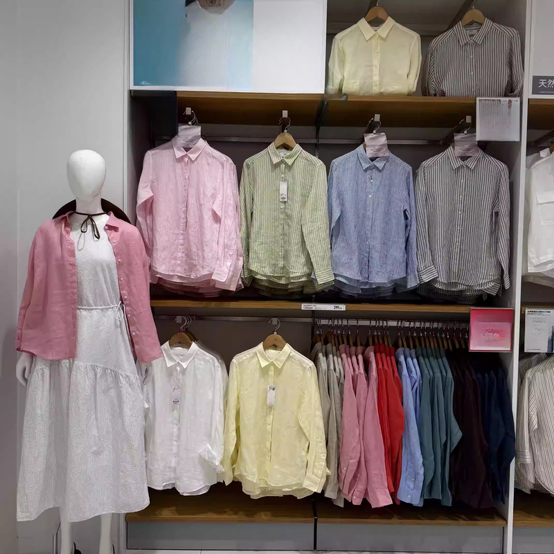 Great Channel for Quality Goods! Women's French Linen Shirt/Long-Sleeve Shirt 2026 Spring/Summer New Model 483868 Great Channel for Quality Goods! Women's French Linen Shirt/Long-Sleeve Shirt 2026 Spring/Summer New Model 483868