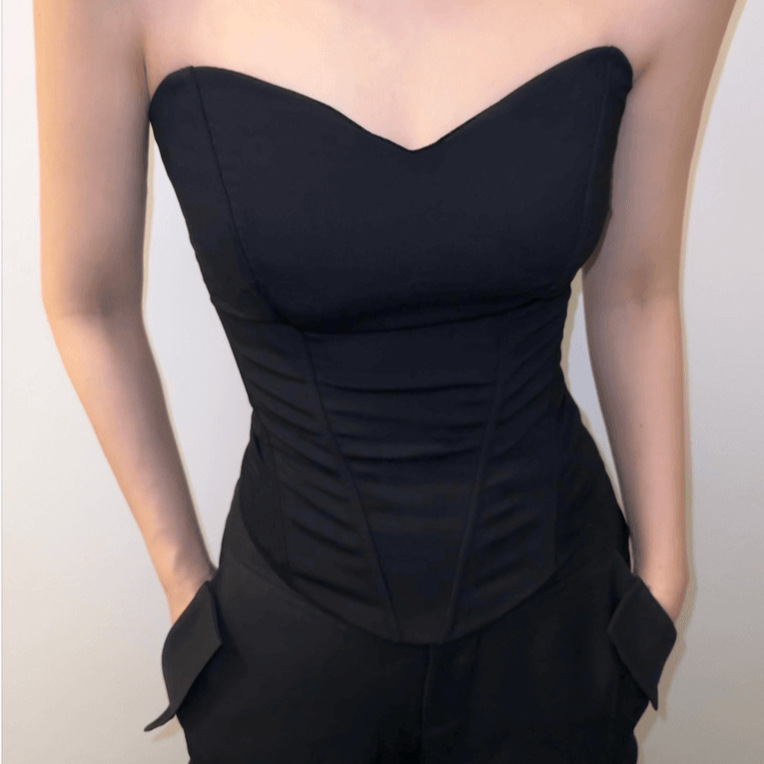 Better Me European and American Style Sexy Three-Dimensional Fishbone Corset Tube Top Slimming Vest That Can Be Worn as an Inner Layer or Outerwear