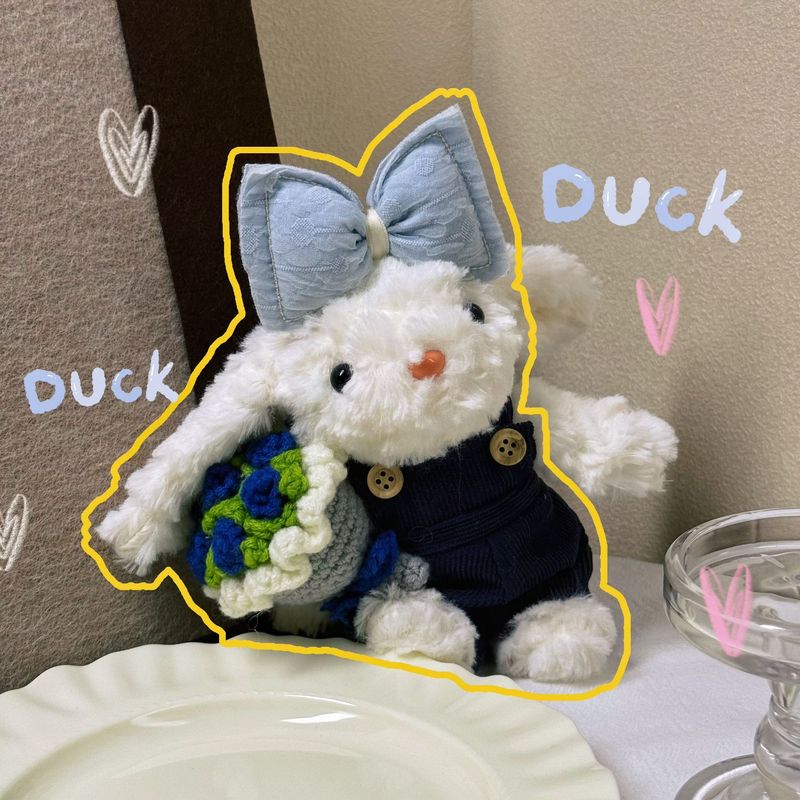 かわいい垂れウサギのぬいぐるみぬいぐるみウサギのキーホルダー|undefined