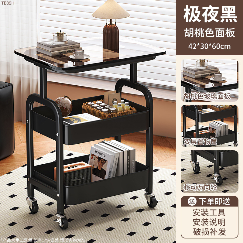 中古収納ラック、取り外し可能なリビングルーム、レトロなコーヒーテーブル、ベッドサイドテーブル、寝室のベッドサイドテーブル、見栄えの良いスナック収納ラック