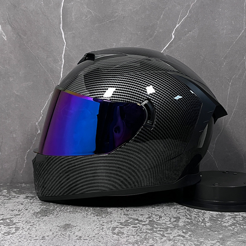 LVS casco de la motocicleta estándar nacional de los hombres y las mujeres del casco completo de doble lente de invierno motocicleta eléctrica Bluetooth cabeza Gris Cuatro Estaciones
