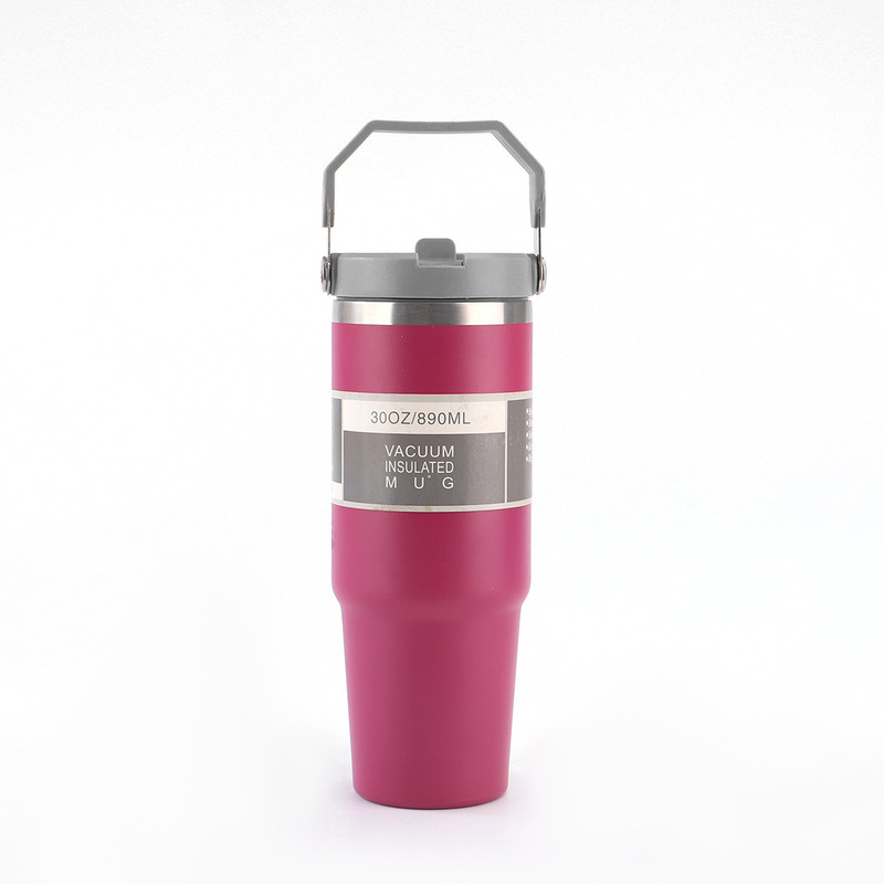 東南アジアアメリカンスタイル 20oz30oz カーカップポータブルシングルおよびダブルドリンク透明カバーアイスバ 304 ステンレス鋼魔法瓶カップ|undefined