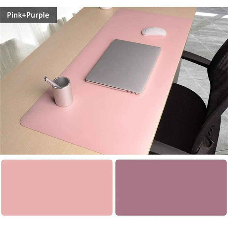 Polyurethane Double-Sided Mouse Pad — Two-Tone Desk Mat, Multi-Size Customizable