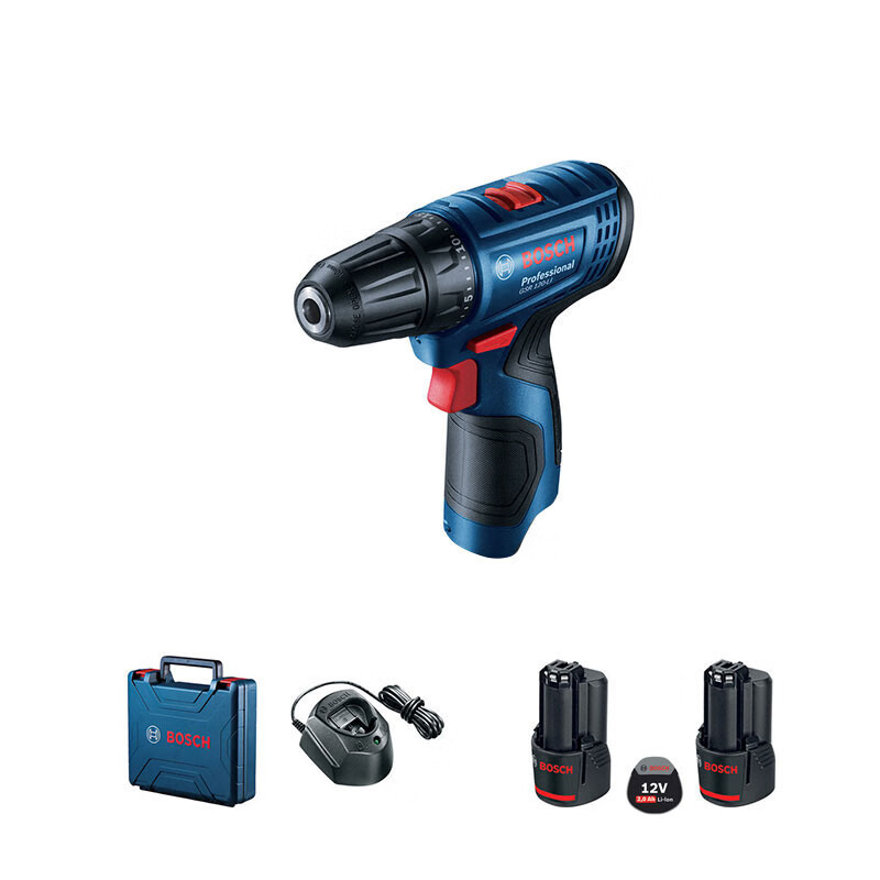 Bosch Gsr120 Electric Drill, Rechargeable Drill, Electric Screwdriver, Lithium Battery, Household Pistol Drill, Cordless Drill