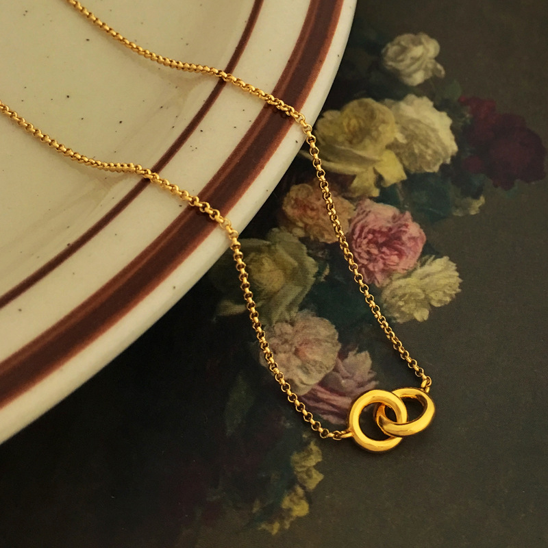 Simple Style Geometric Copper Necklace Plating Copper Necklaces