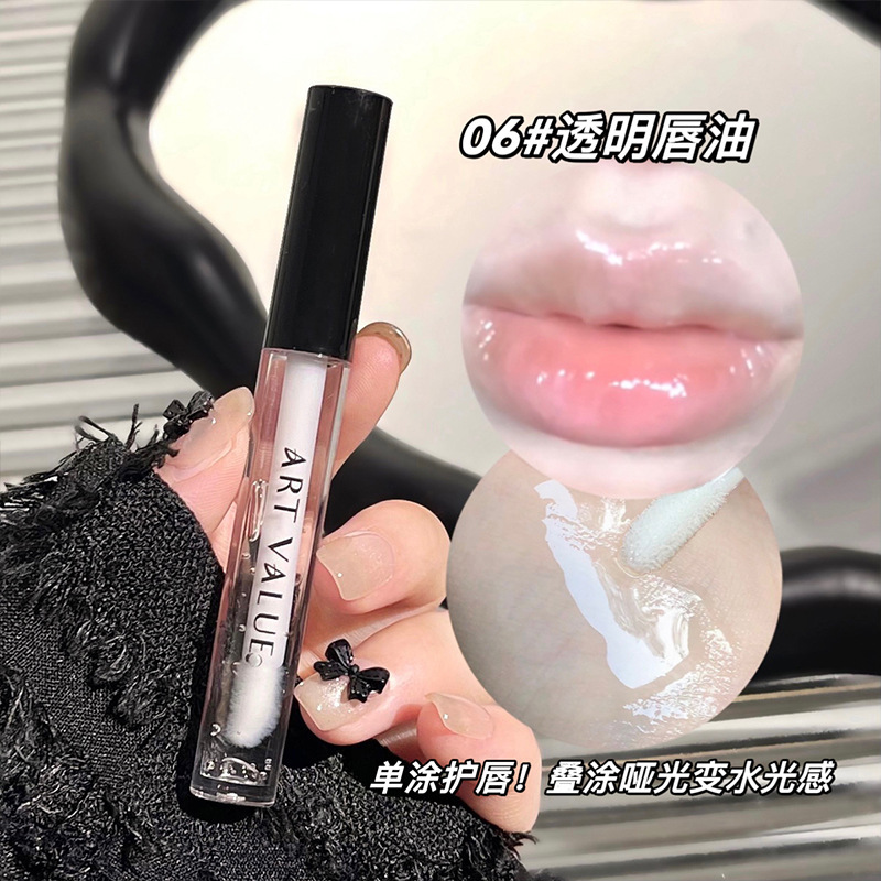ArtValue Black Pink Love Letter Lip Makeup Kit Mat Soft Mist White Maquillaje Lip Polish Esmalt Set Lip Esmalt Set image 5