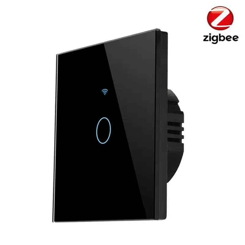 欧规涂鸦zigbee智能开关零火线\单零火通用触摸开关APP控制按钮背