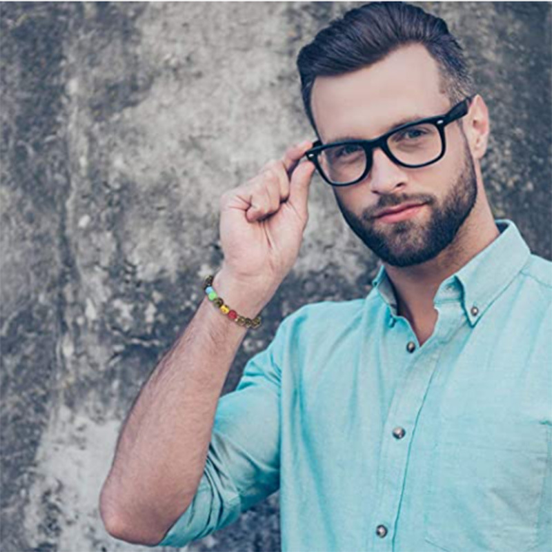 Retro Geometric natural stone Beaded Bracelets