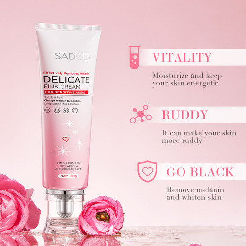 Full English SADOER Delicate Pink Cream Lip Areola Red Gel Care Essence Cross-border Foreign Trade Wholesale