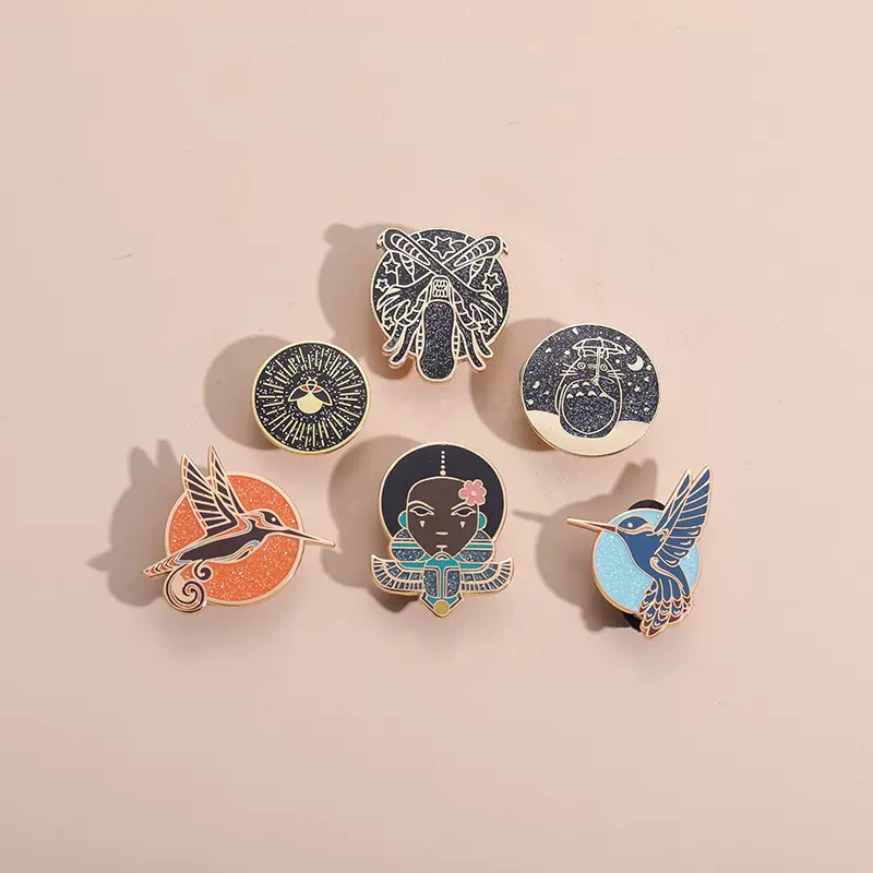 定制金属徽章校徽创意LOGO可爱烤漆锌合金胸章定制胸针徽章批发