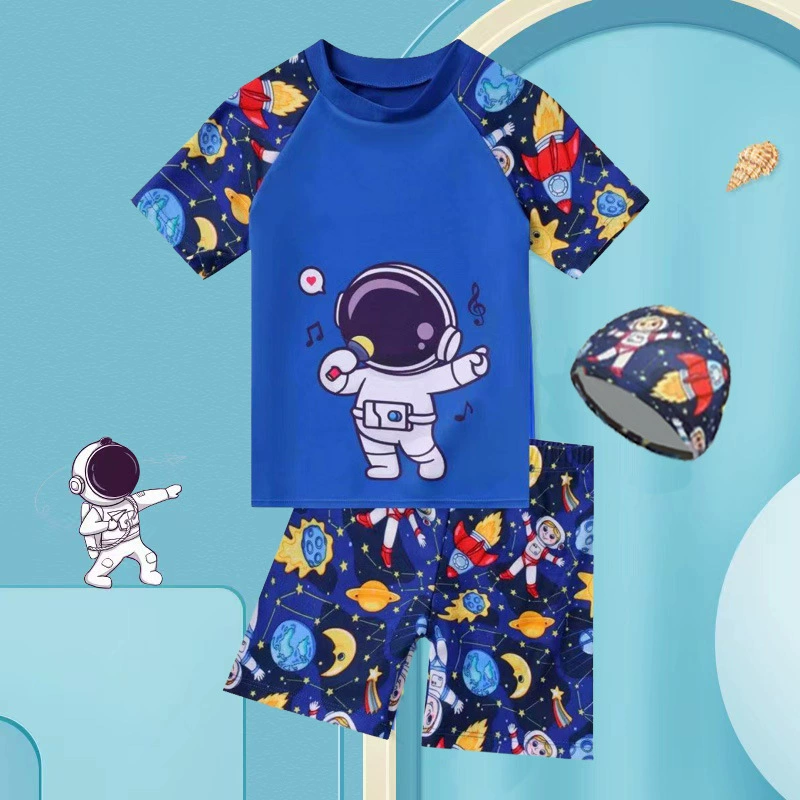Children's split swimwear for boys, trousers, custom-made, for teenagers