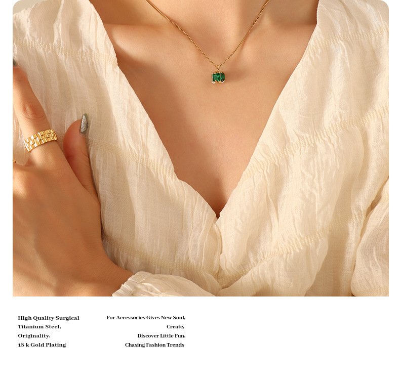 Retro Geometric Titanium Steel Plating Earrings Necklace