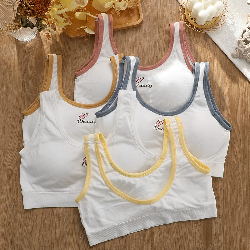Нижнее белье для девочек Период развития Студенческий Удобный маленький жилет Одежда-слинг Противоходная легкая упаковка Нагрудный Топ Женский Заводской магазин