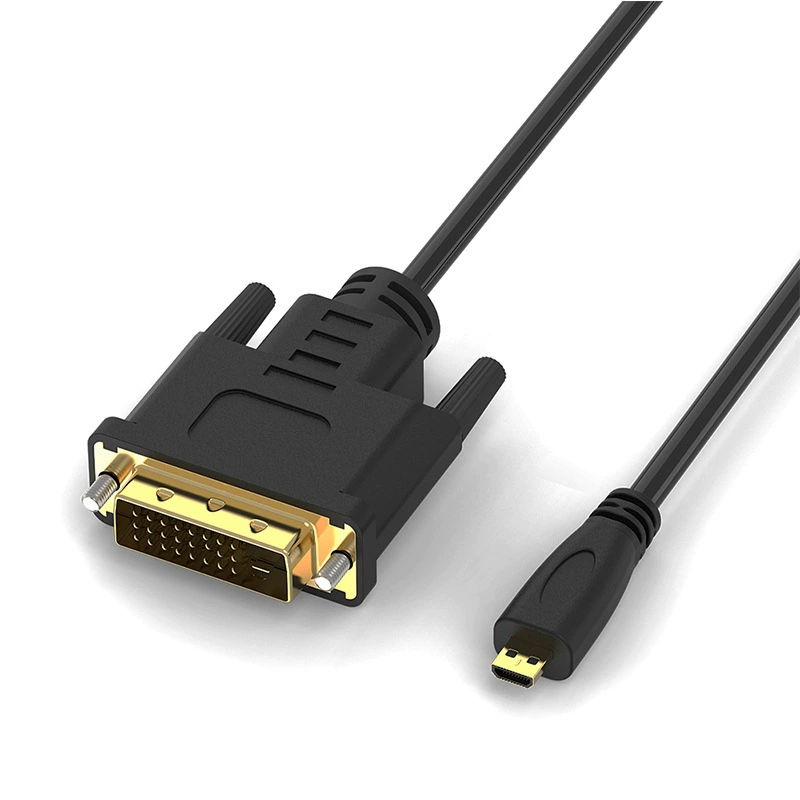 Настольный компьютер графическая карта SLR камера microhdmi к DVI видеокабель соединение дисплея ТВ