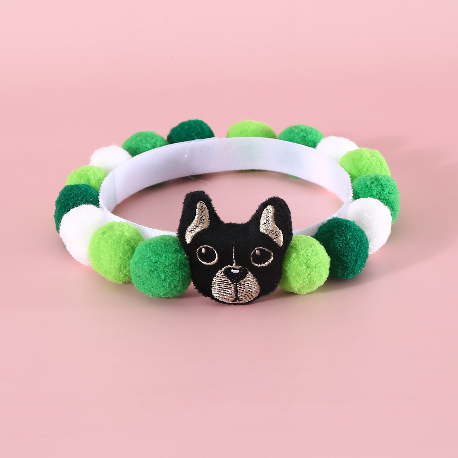 Perro de mascota Gato Shiba Inu Corgi Fadu dibujos animados peluche Teddy coloridos dulces collares de bolas collares de cumpleaños