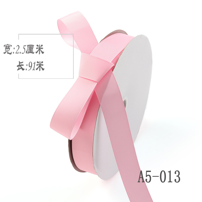 2,5 cm de alta densidad costilla cinta ramo de seda fruta caja de regalo embalaje color Ropa Accesorios hilo de unión cinta