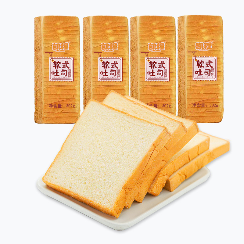 パンフレッシュトーストパン大スライスミルク風味小麦商業食事代替学生朝食全箱卸売|undefined