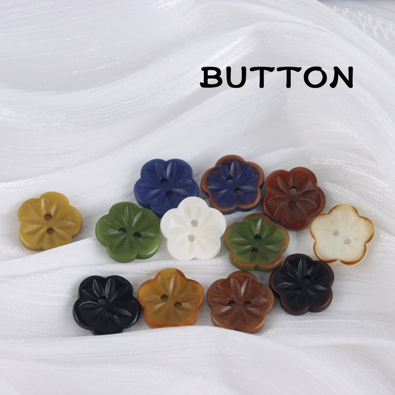 Zhihe Color Mix and Match Sweater Knitted Cardigan Jacket Fruit Button Simple Pajamas dress Decorative Button
