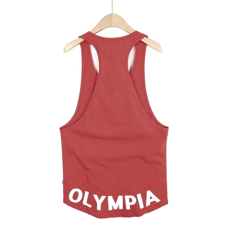 Othsey Loose Fashion Brand Men's Sports I-shaped Vest Men's Summer Pure Cotton Thin Shoulder Gym Running Training Clothes
