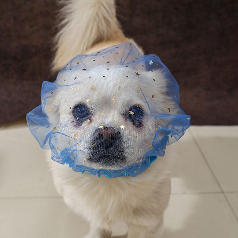 Dog Anti-Eating Headgear, Pet Muzzle to Prevent Eating and Licking, Veil Mask for Small and Medium-Sized Dogs, Cat and Dog Mask